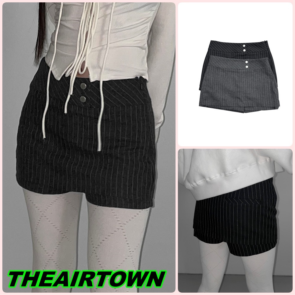 【THEAIRTOWN】striped skpt (2 color)