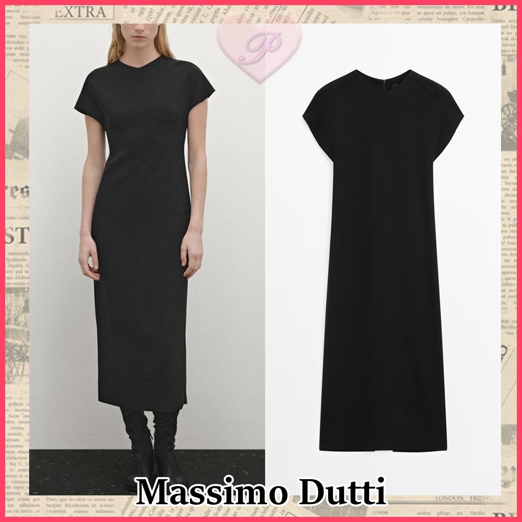 【Massimo dutti】クレープワンピース