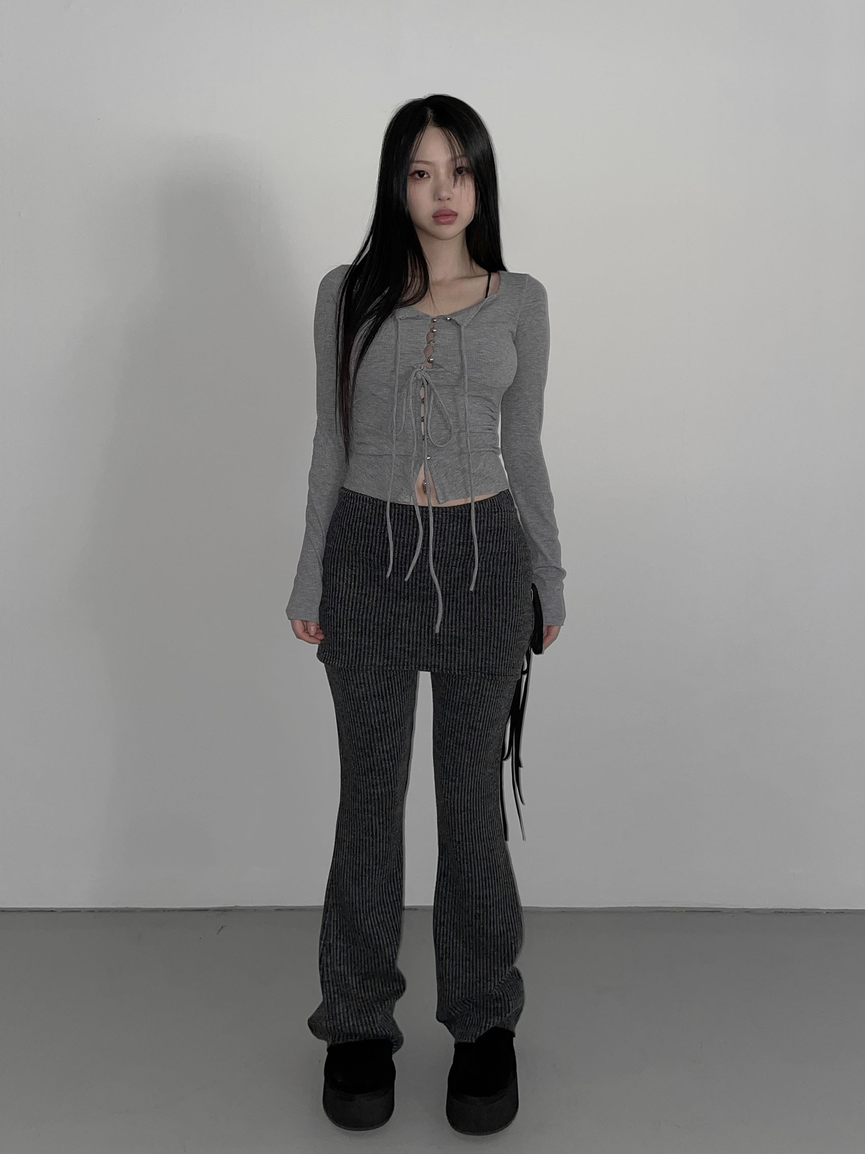《THEAIRTOWN》 number bootcut suit set