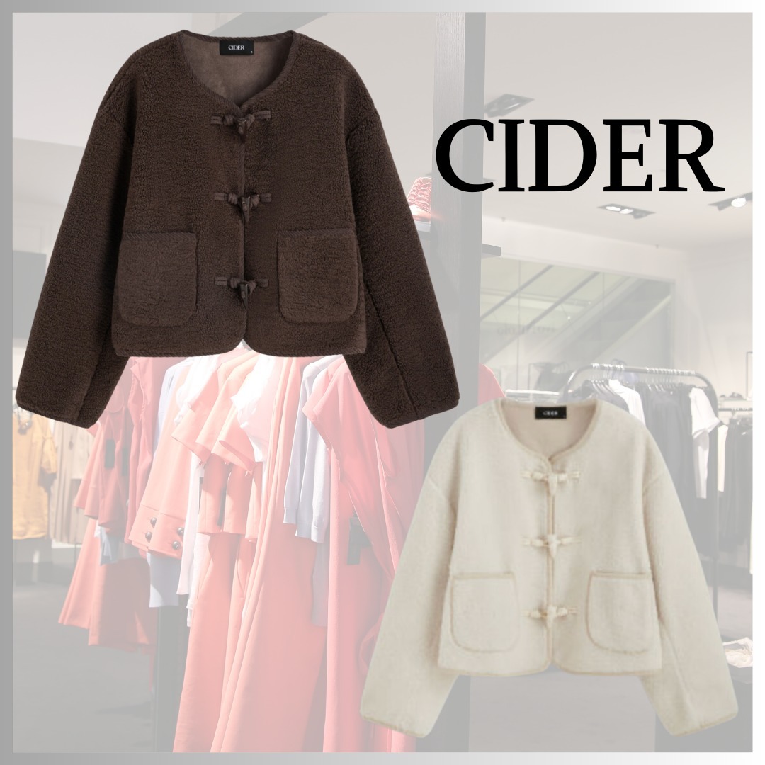 CIDER：フリース ダッフル ジャケット 2色