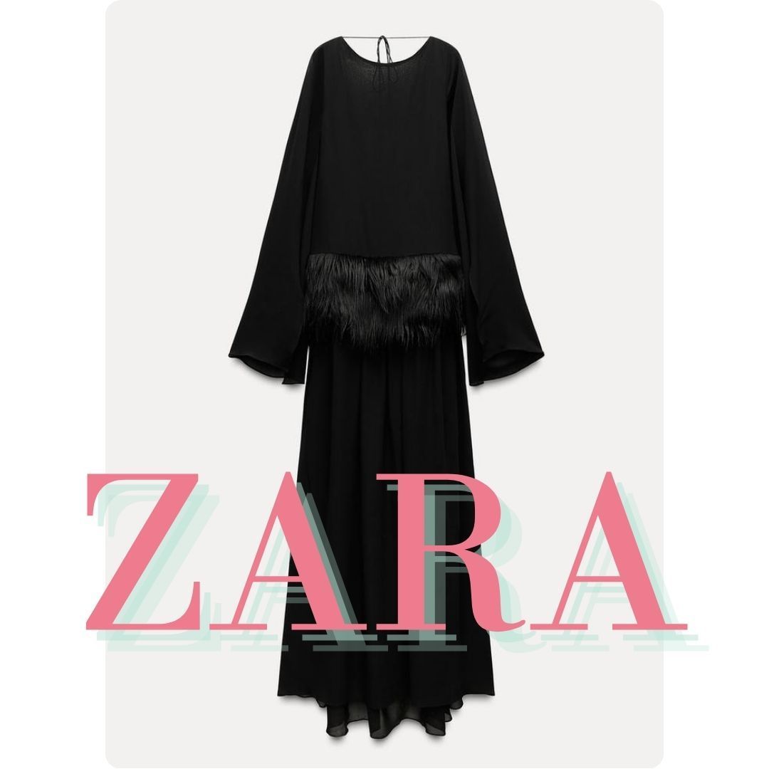 ZARA LIMITED EDITION フェイクファージャシンワンピース