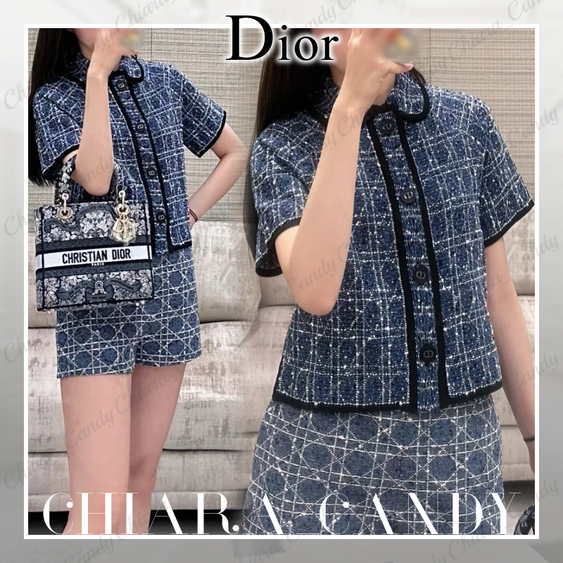 【25 Cruise NEW】Dior_women / カナージュ 半袖ジャケット