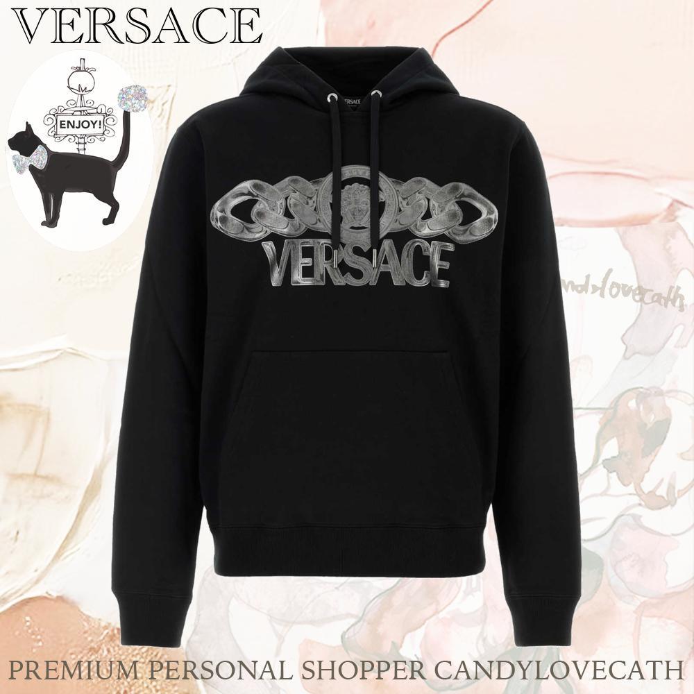 スウェット・トレーナー VERSACE Black Cotton Sweatshirt