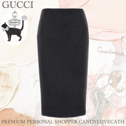 グレー（灰色）系 GUCCI(グッチ) スカート(レディース) - 海外