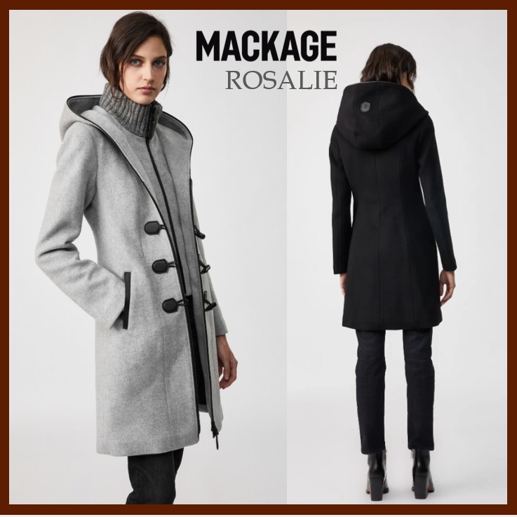 【Mackage アウトレット】ウールカシミアROSALIE ダッフルコート