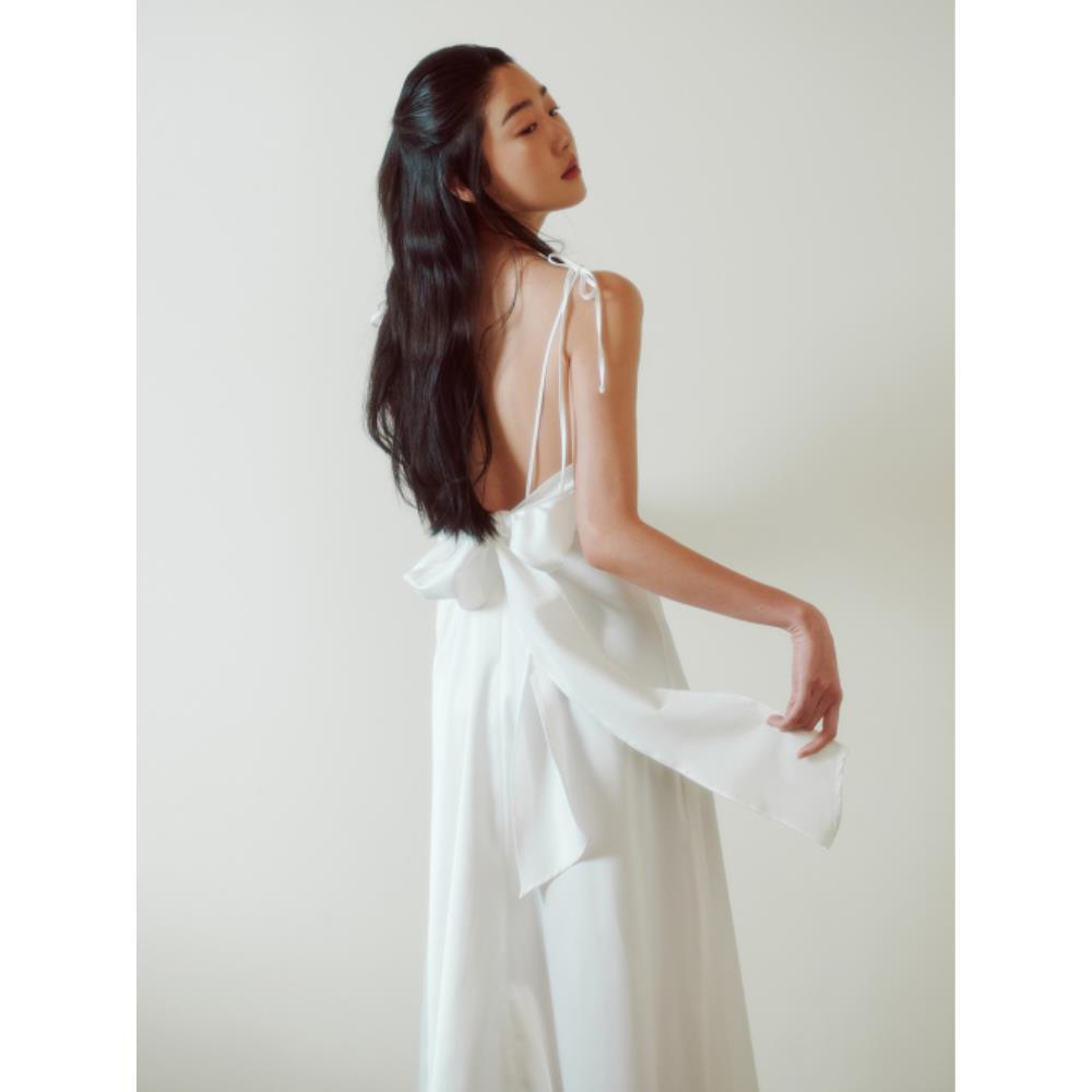パーティードレス GANISONG Bridal Bag Ribbon Dress White