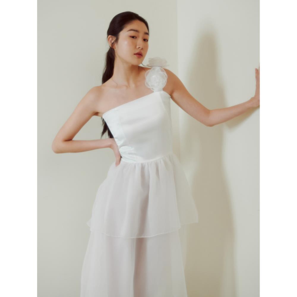 パーティードレス GANISONG Bridal Rose Peony Dress White