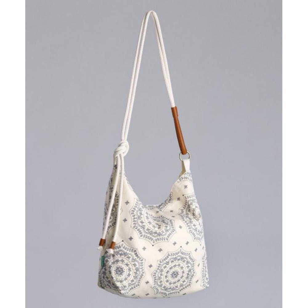 ショルダーバッグ・ポシェット GREEN STUFF Loose fit rope shopper bag 57 paisley all ivory