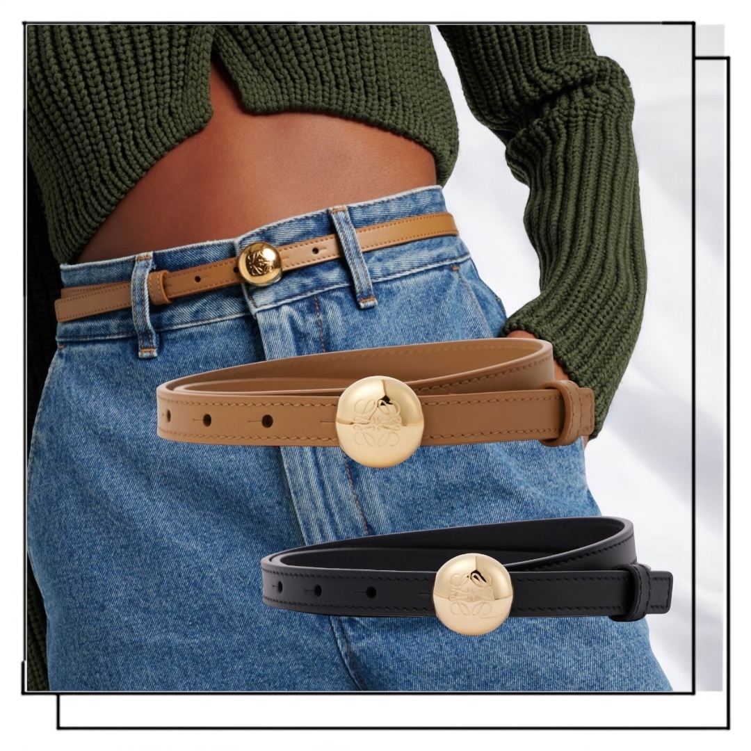 【国内発】LOEWE Pebble ベルト（スムースカーフ）