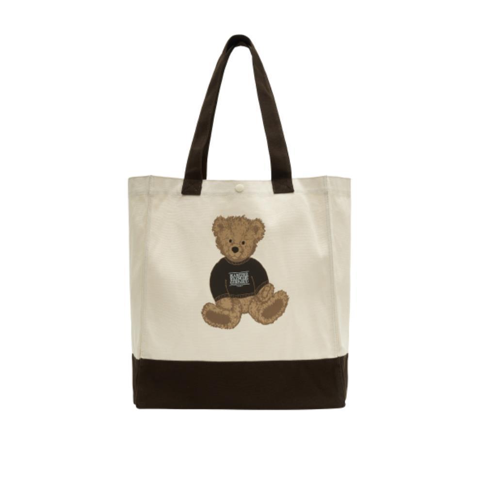 ★Marithe + Francois Girbaud★ DOODLE BEAR BIG SHOPPER BAG b