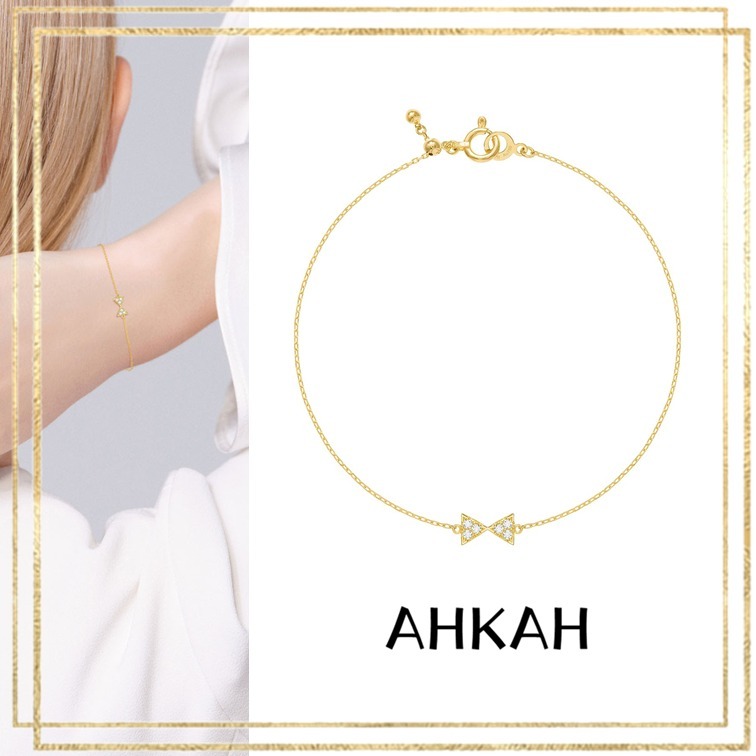AHKAH アーカー ブレスレット セブロンパヴェ 18K ダイヤ 国内発
