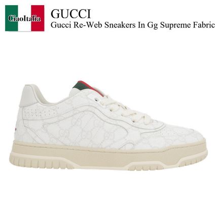 GUCCI グッチ スニーカー 白 8(26.5cm位) 4103625M0124 ホワイト(白)系 GUCCI(グッチ) スニーカー(レディース) - 海外