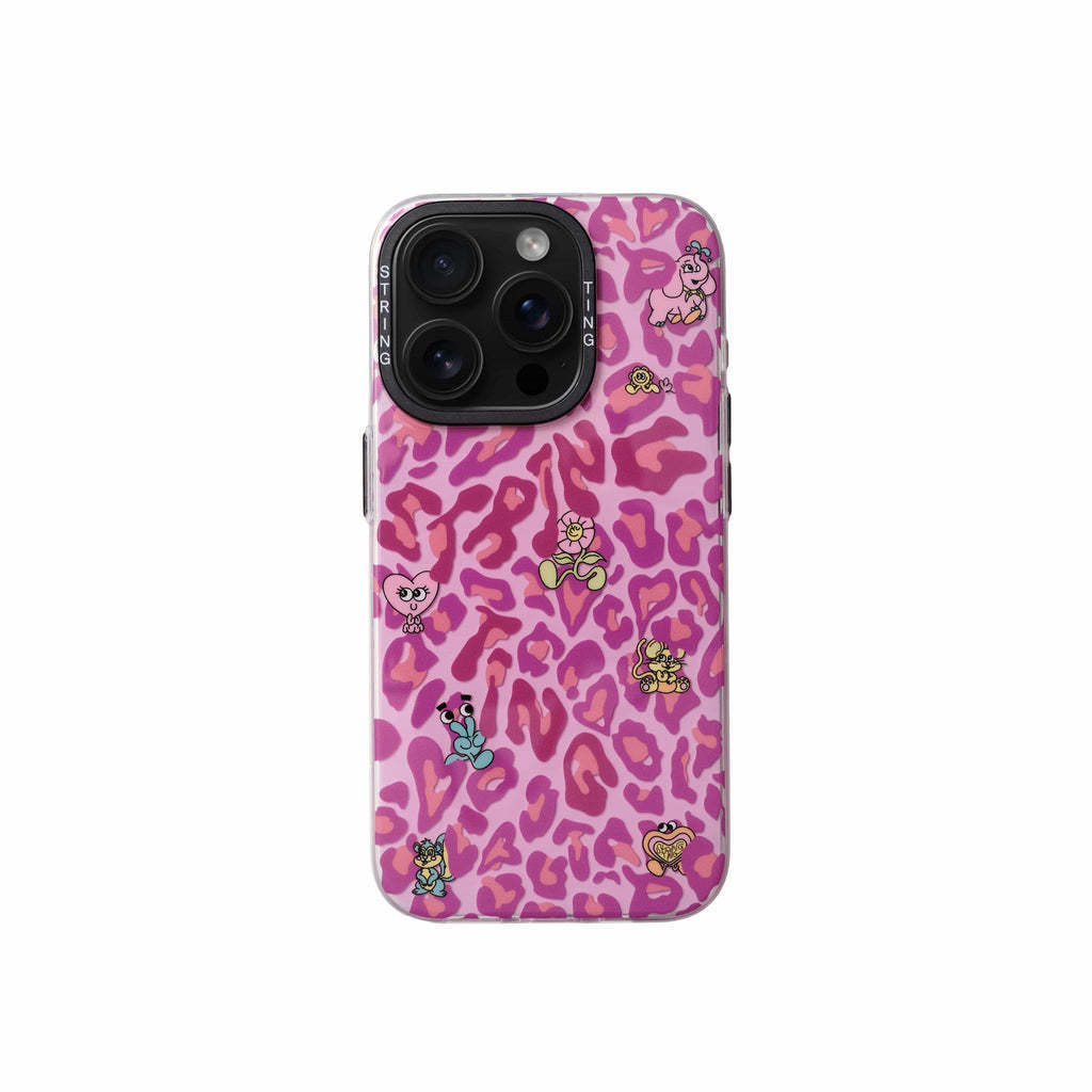 *String Ting*フレンズ ピンクヒョウ柄 iPhoneケース*送料込み* String Ting*フレンズ ピンクヒョウ柄 iPhoneケース*送料込み*