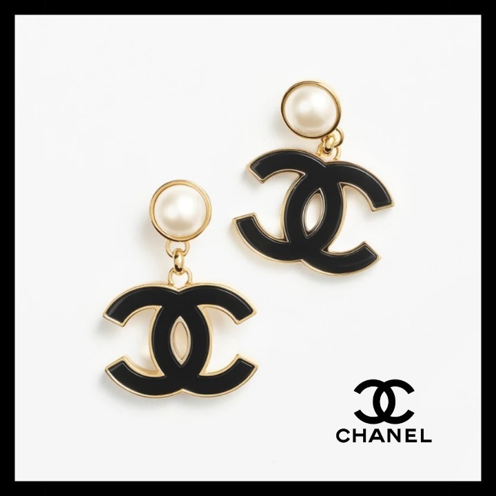 《可愛い》CHANEL クリップオンペンダントイヤリング