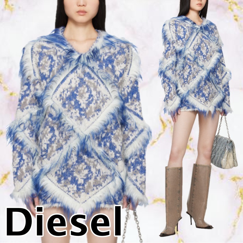 【DIESEL】ブルー K-Otello ミニワンピース
