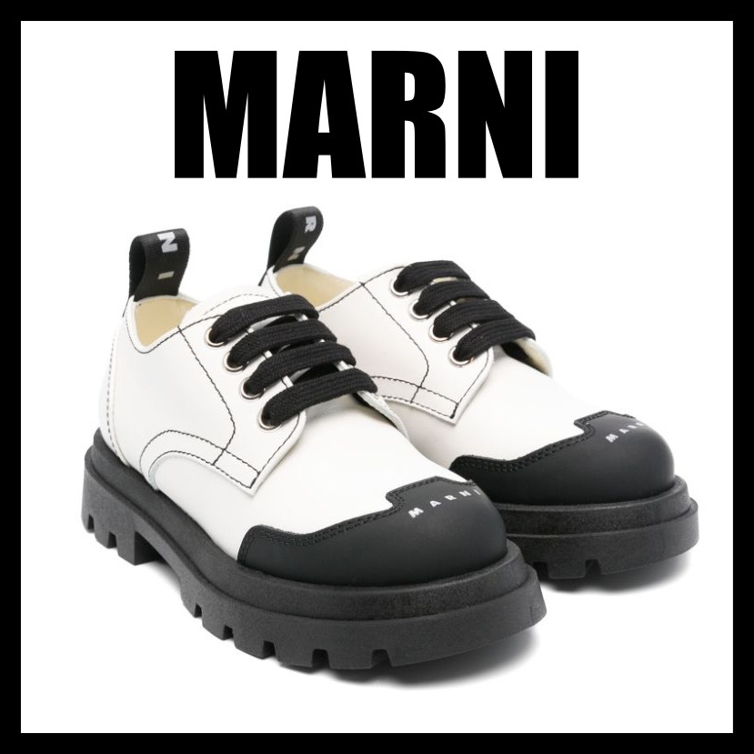 【送関込】MARNI マルニ ロゴ レザー スニーカー