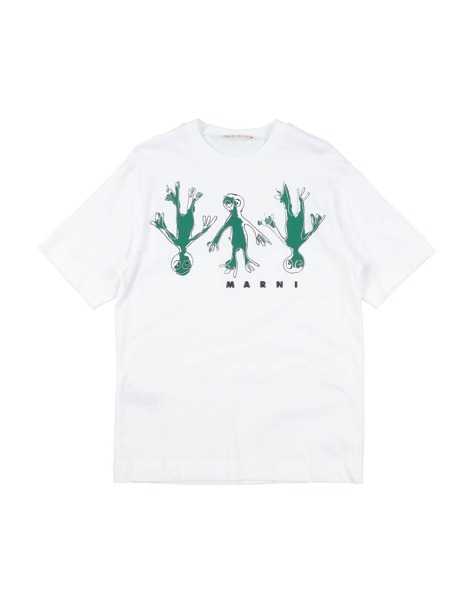 大人もOK! Marni Kids ロゴ クルーネックTシャツ 大人もOK！Marni Kids マルニロゴプリントクルーネックTシャツ