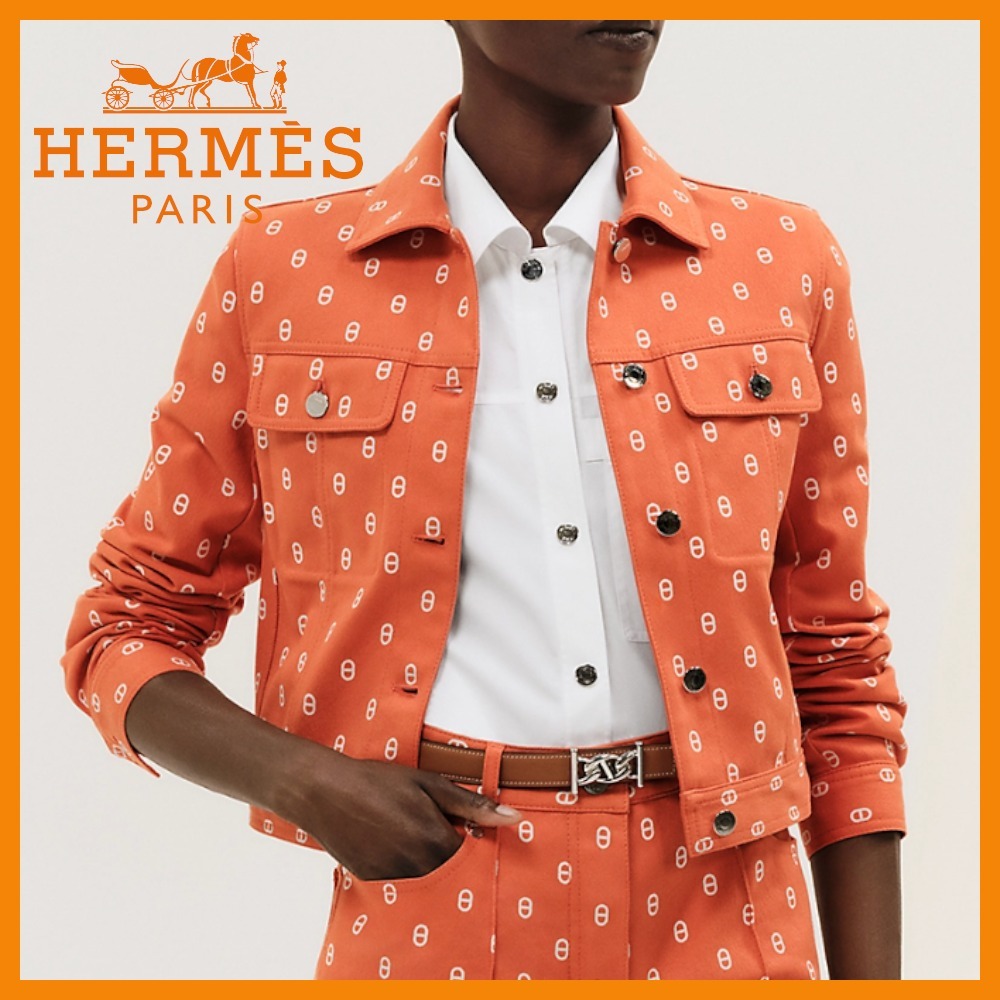 【周りと差がつくスタイリングが完成♪】HERMES ジャケット