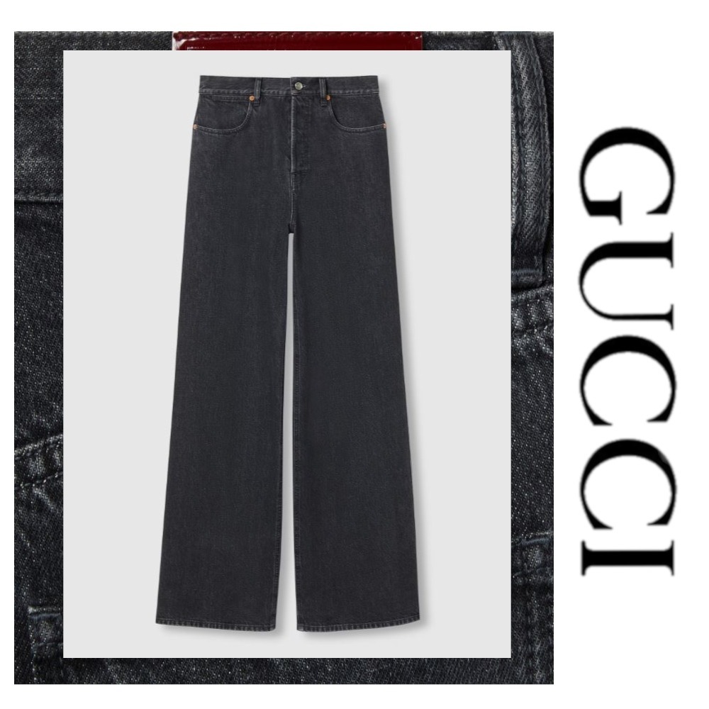 注目の新作♪【GUCCI】ワイドレッグ デニムパンツ