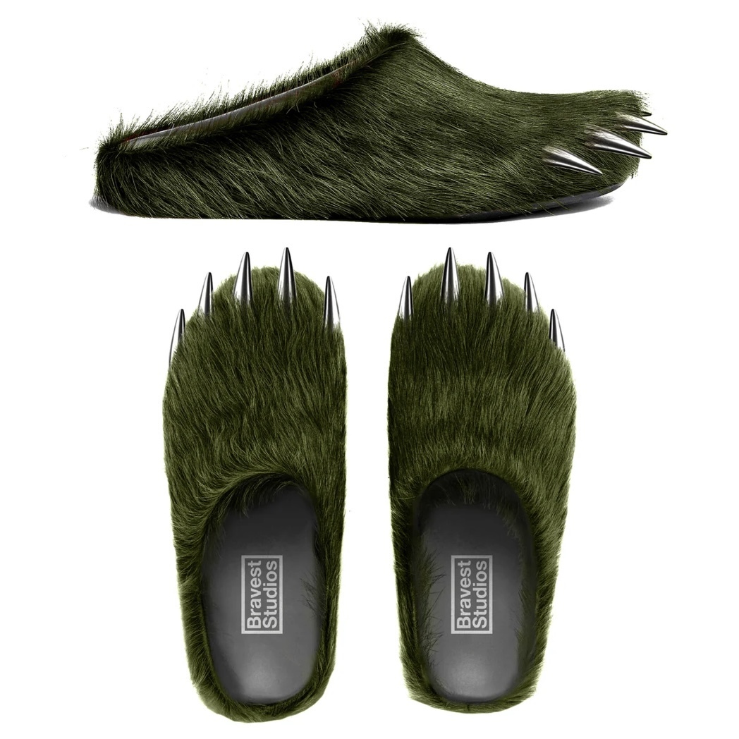 国内で当店のみ Bravest Studios - GREEN BEAR CLAW MULES