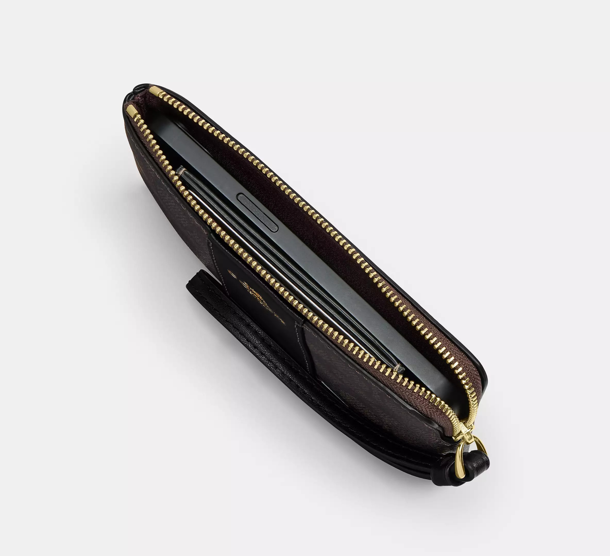 新作☆【COACH】コーナージップ リストレット ストライプ