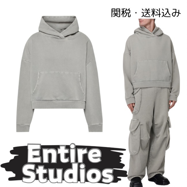 関税・送料込み【entire studios】厚手 コットンパーカー