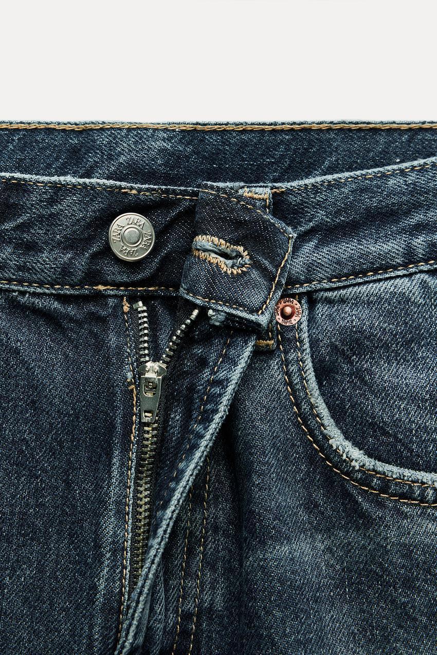 ☆ドイツ発*ZARA*新作*ハイウエストワイドカットデニム/INDIGO☆ ☆ドイツ発*ZARA*新作*ハイウエストワイドレッグデニム/INDIGO