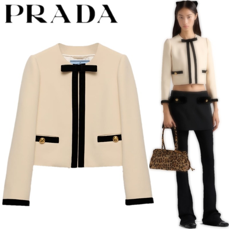 PRADA★シングルブレスト コンパクトサブレ ジャケット