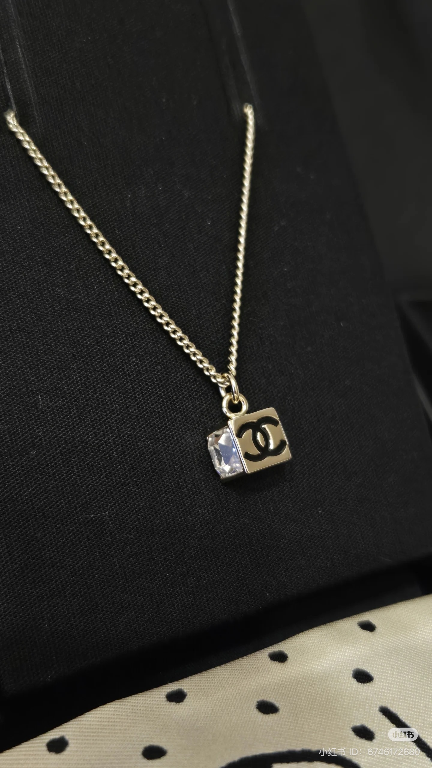 【華奢で上品♪】CHANEL 25C チェーン ネックレス キューブ 華奢で上品♪】CHANEL 25C チェーン ネックレス キューブ