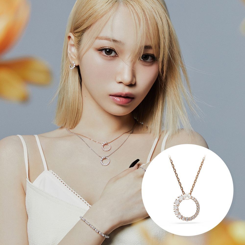 ネックレス・ペンダント SWAROVSKI Matrix rose gold necklace 5692265