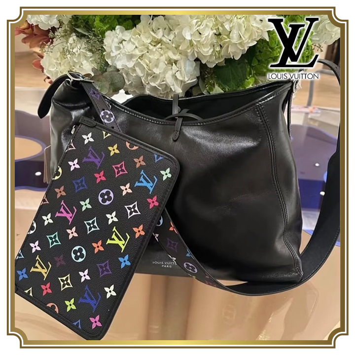 【ポーチ付きが嬉しい★】LOUIS VUITTON キャリーオール バイブ