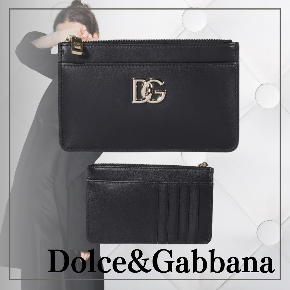 国内発送★Dolce＆Gabanna★Plaque Logo カード入れ 上質な素材】Dolce&Gabbana ロゴ プラカードホルダー