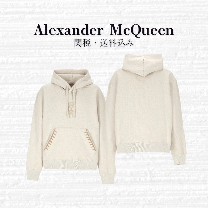 Alexander McQueen スカル フード スウェットシャツ
