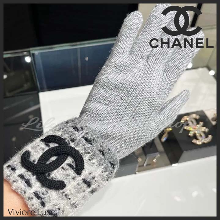 *華やかに手元を演出*【CHANEL】CCロゴ手袋