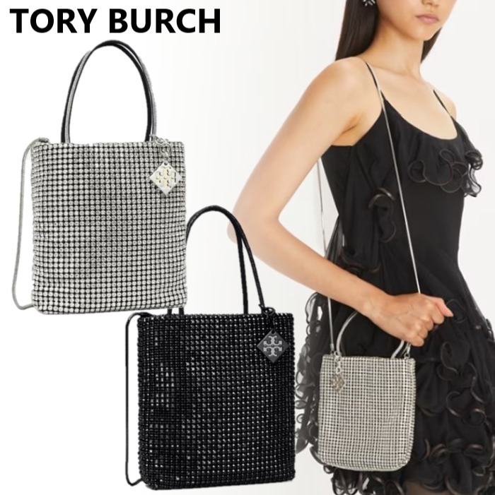 国内直営**Tory Burch**クリスタル エンベリッシュ ミニトート