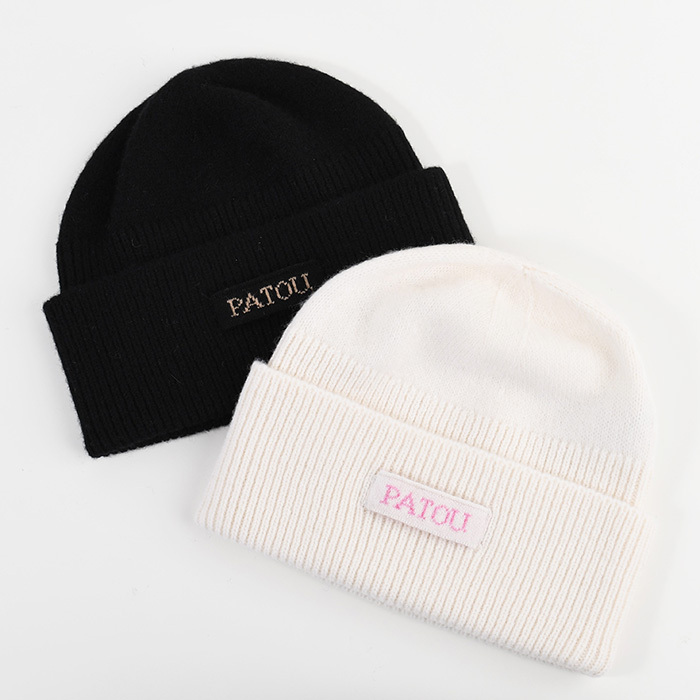【国内即発】PATOU サステナブルウール＆カシミヤ ビーニー