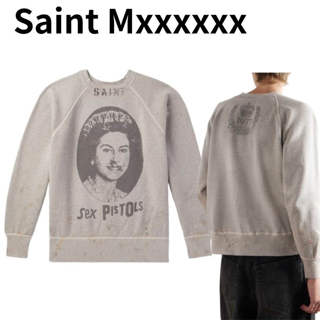 SAINT MXXXXXX + Sex Pistols コットンジャージースウェット