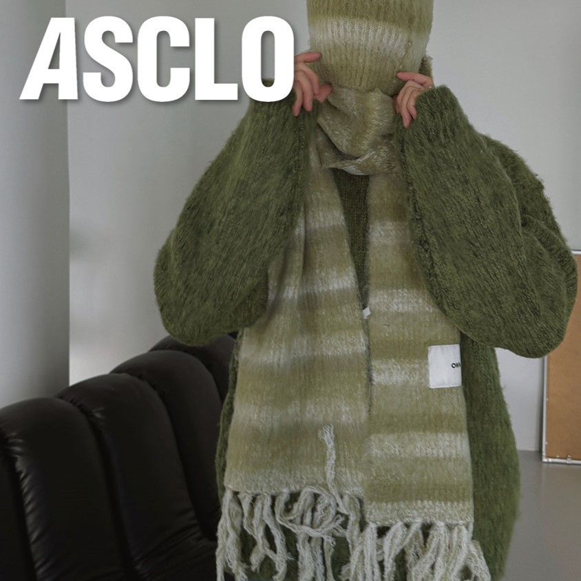 マフラー・ストール ASCLO Gradation Border Muffler (2color)