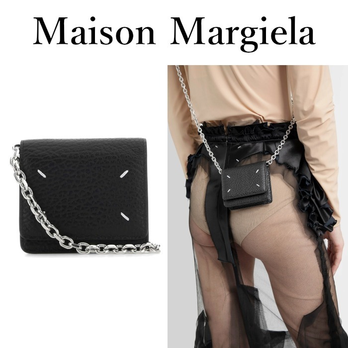 MAISON MARGIELA[正規品/送料/関税込み] ステッチ チェーン財布 関税・送込【MAISON MARGIELA】4ステッチ チェーン ウォレット