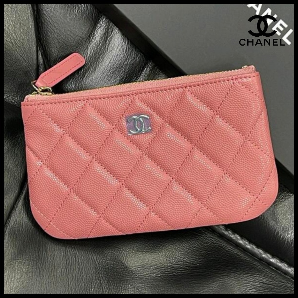 【シンプルで大人気！】CHANEL CCロゴ クラシック ミニポーチ