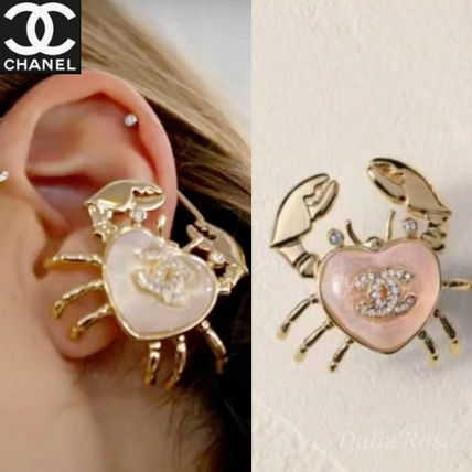CHANEL ココマーク ラインストーン マルチカラー ピアス