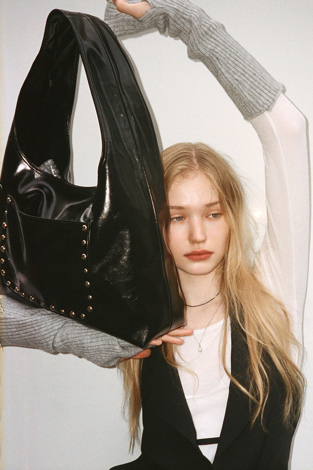 ショルダーバッグ・ポシェット KHIHO STUD POPO BAG 3colors KHIHO】 Stud Popo Bag Pocket Point 3色 ☆送料関税込み