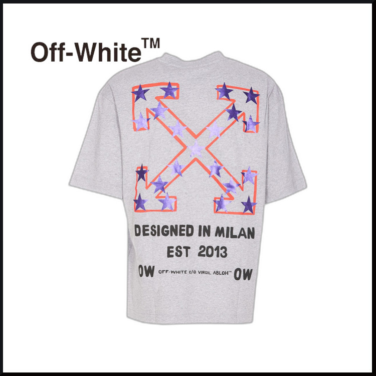 【送料 関税込】 OFFWHITE STAR ARROW SKATE T-SHIRT