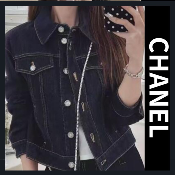 ◆シンプルで人気◆CHANEL ウォッシュド デニム ジャケット