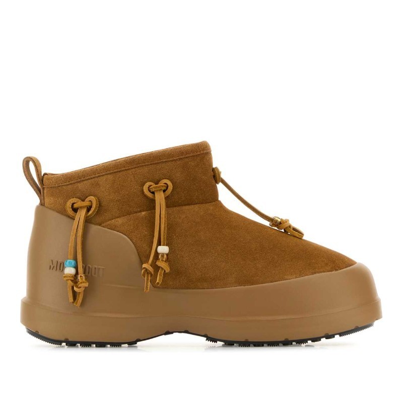 ショートブーツ・ブーティ MOON BOOT Caramel suede Luna Low ankle boots (2480100 M008)