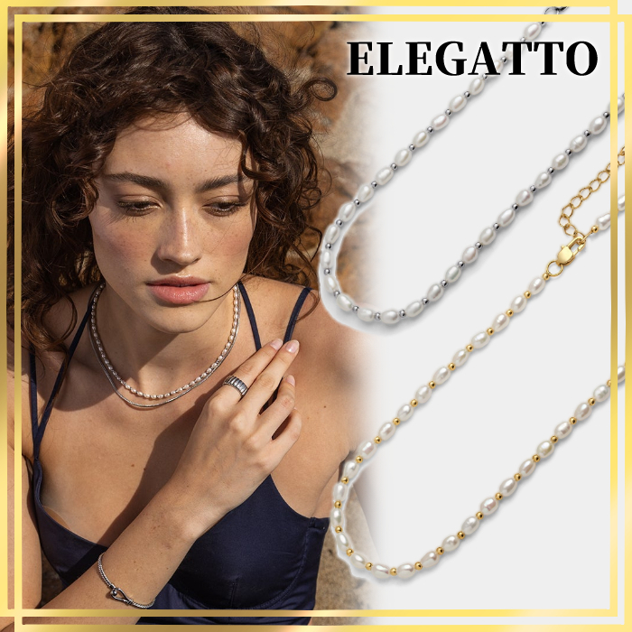 プレゼント最適☆ELEGATTO☆チョーカー パール ネックレス☆