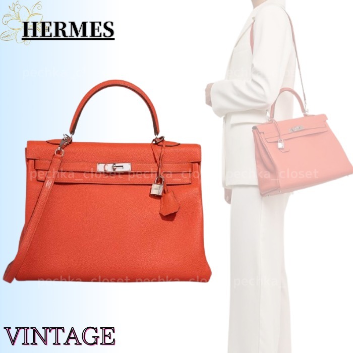 BUYMA VINTAGE 中古 ◆希少◆VINTAGE◆【HERMES】2018*Kelly 35*トゴレザー*バッグ