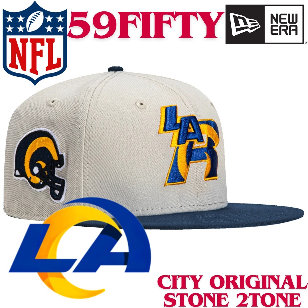 【海外限定】NEW ERA 59FIFTY NFL Los Angeles Rams Stone