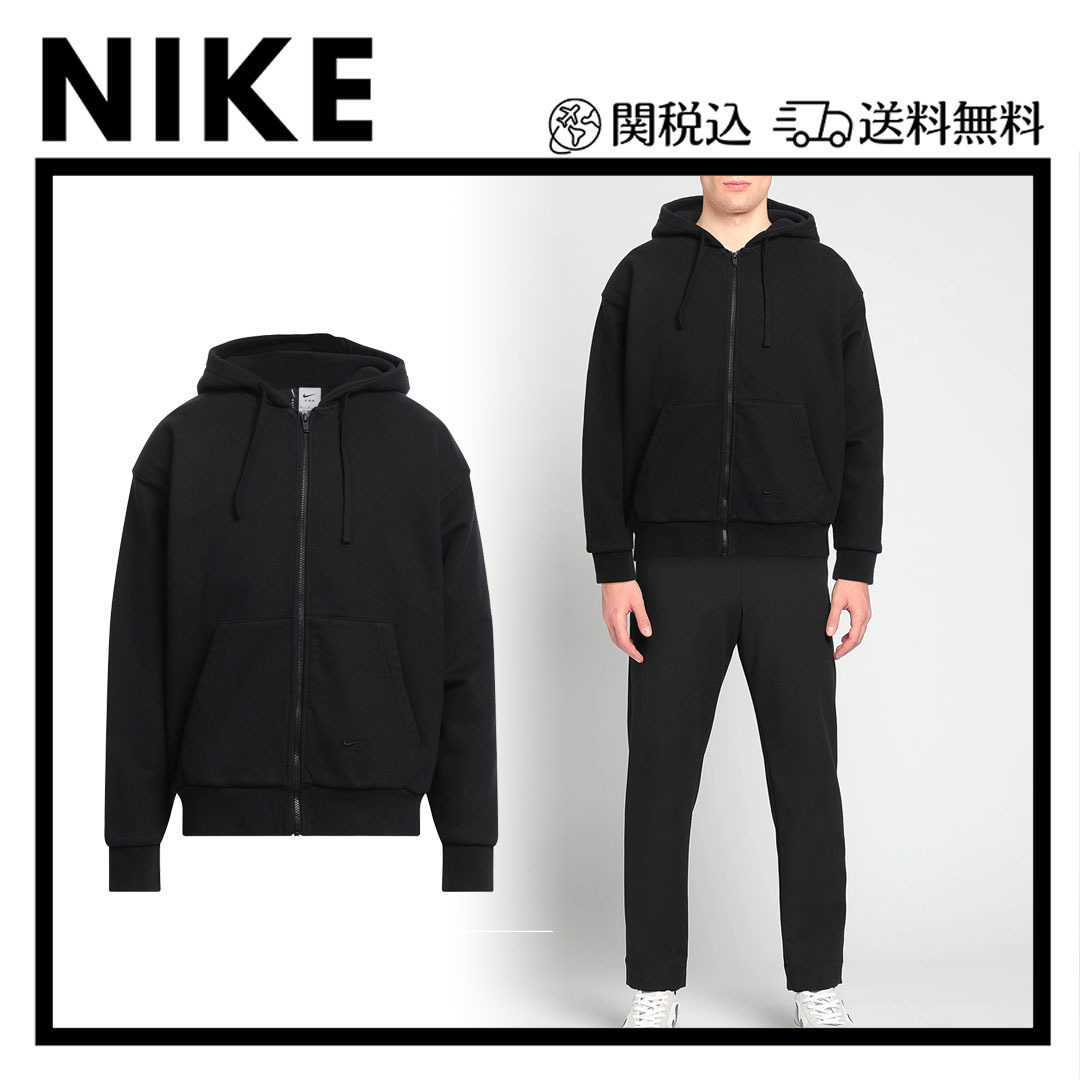 スウェット【NIKE】関税込送料無料 フード付き 無地 ファスナー