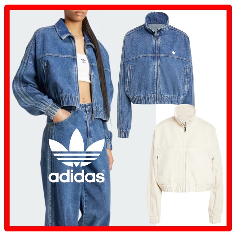 ☆韓国の人気☆【adidas】☆Premium Denim Track To.p☆